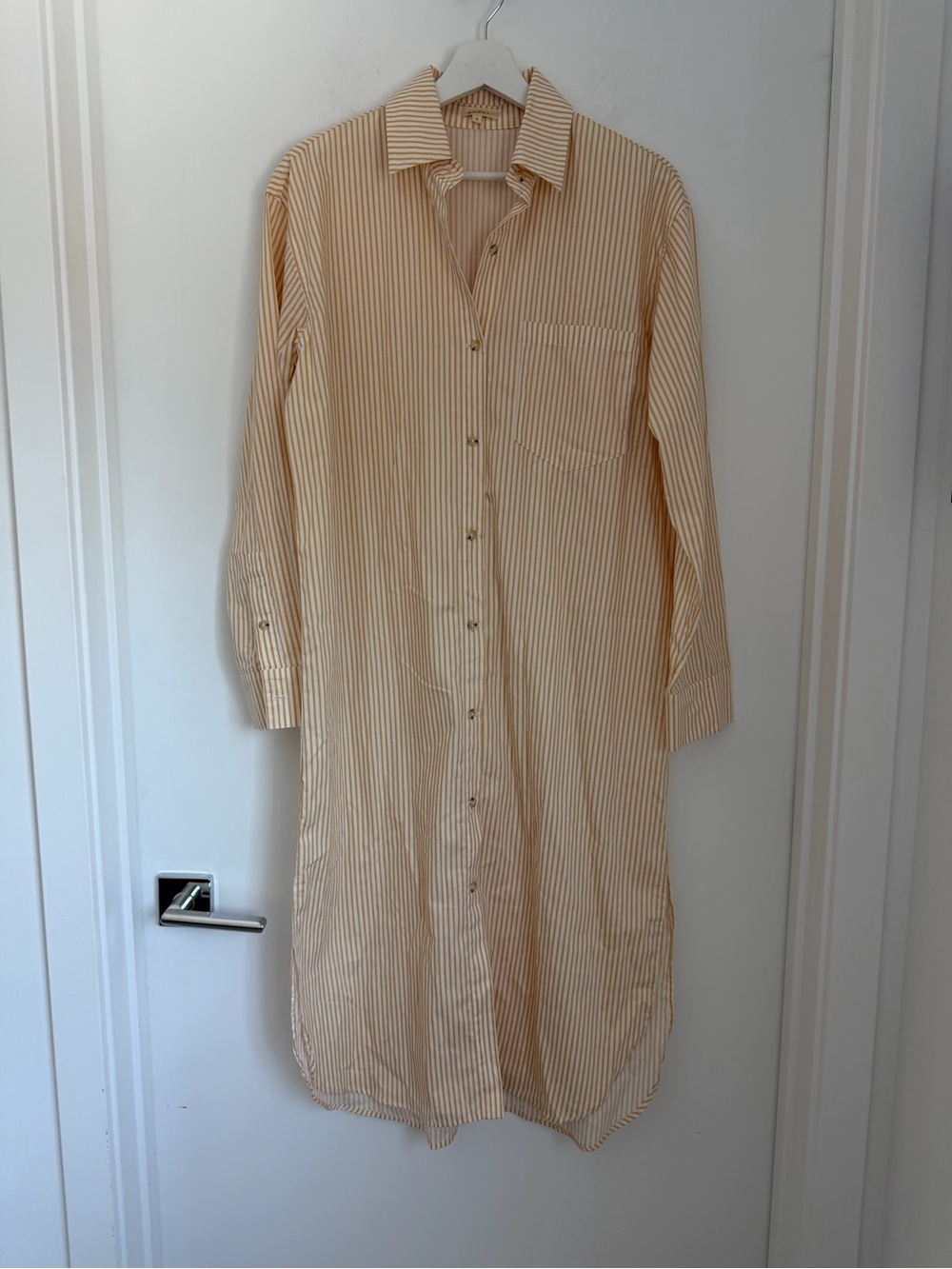 DONNI Small Pop Shirt Dress Sunny Stripe Button Down - Picture 5 of 11